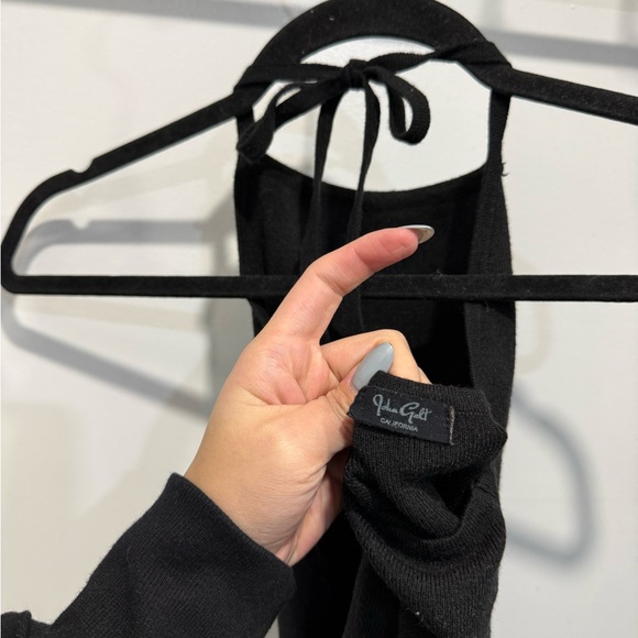 Brandy Melville/John Galt Black Knit Halter Top - Picture 3 of 3